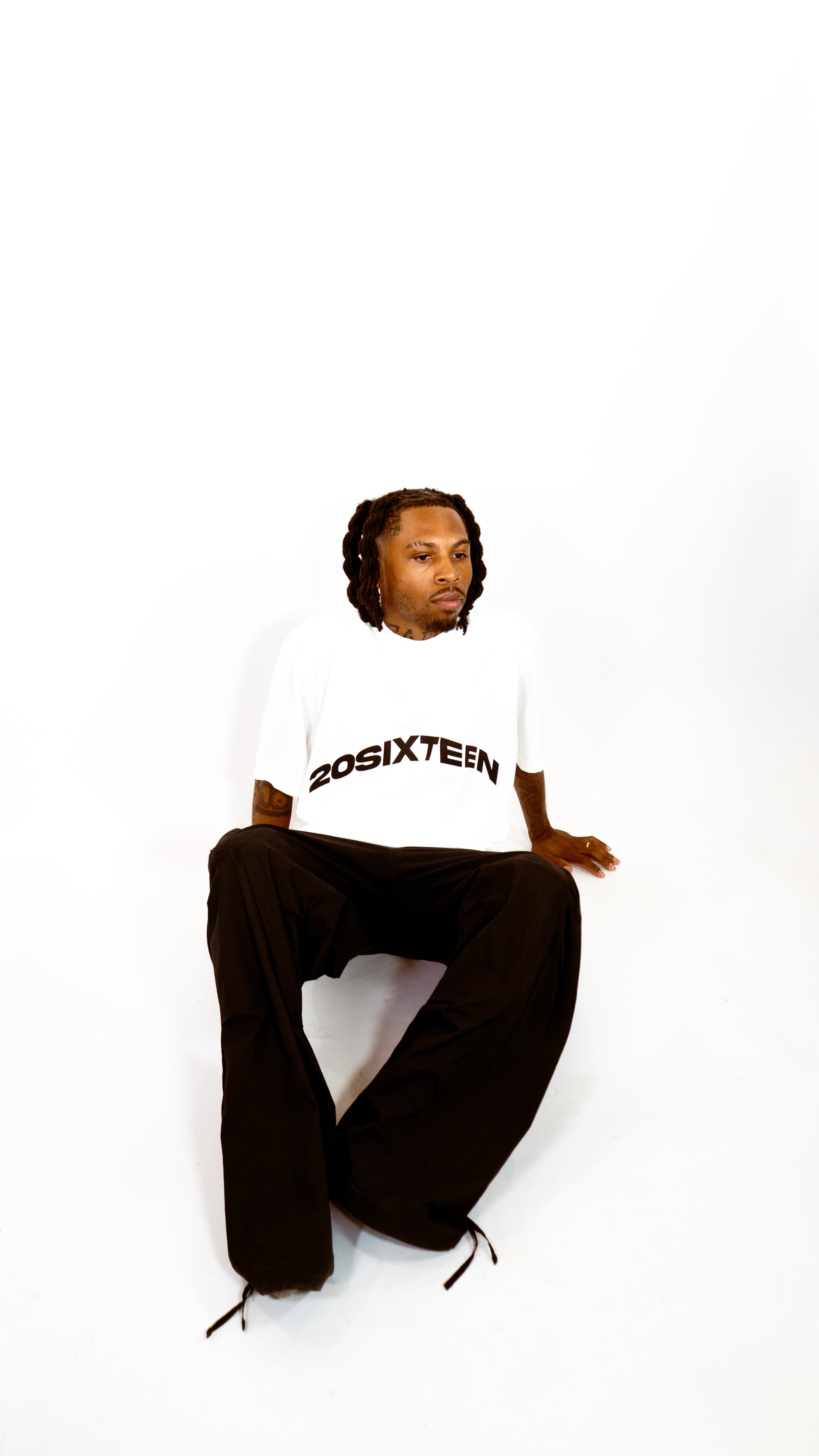 20sixteen essential Cropped white Tee